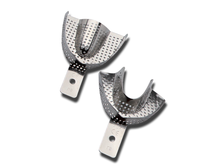 Partially perforated stainless steel tray – Right 3