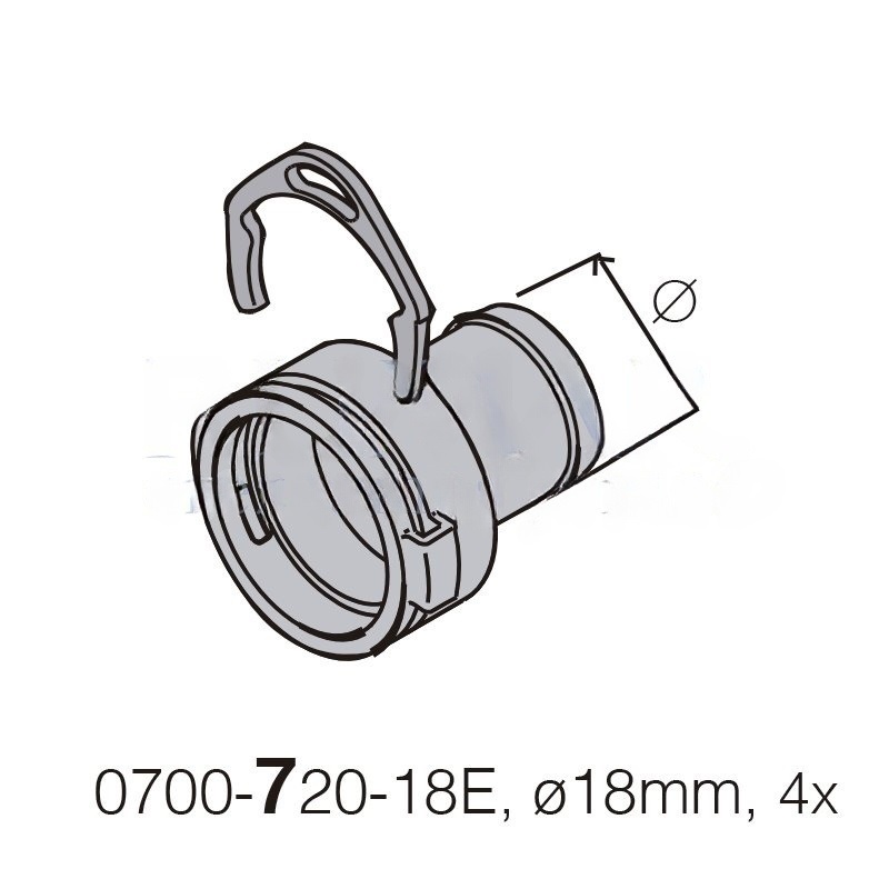 DürrConnect Female to 18mm (K), 5 Units