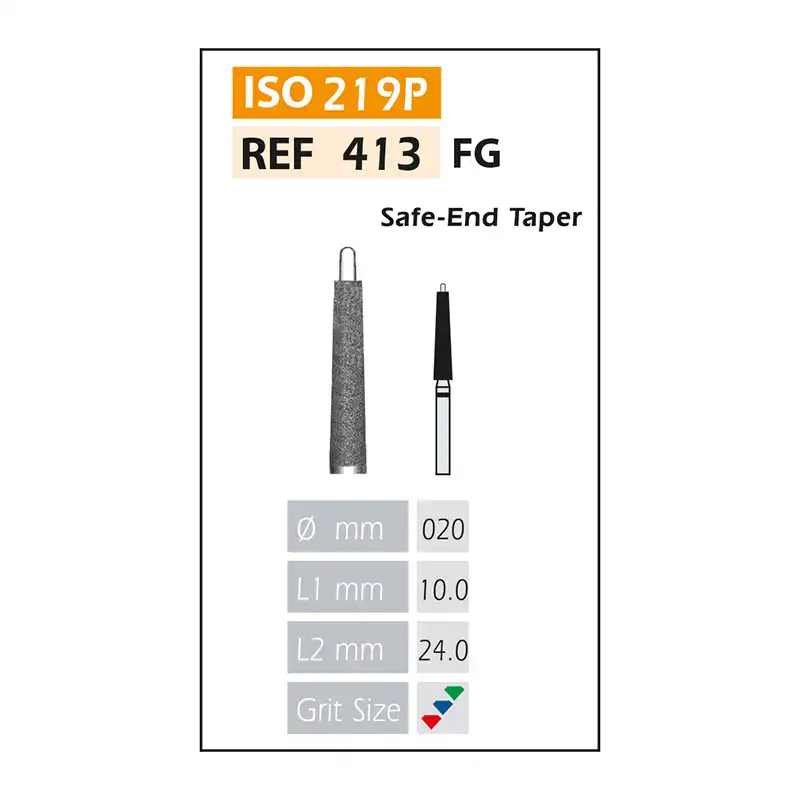 Bader Red FG Diamond Burs ISO 413-314-514-020