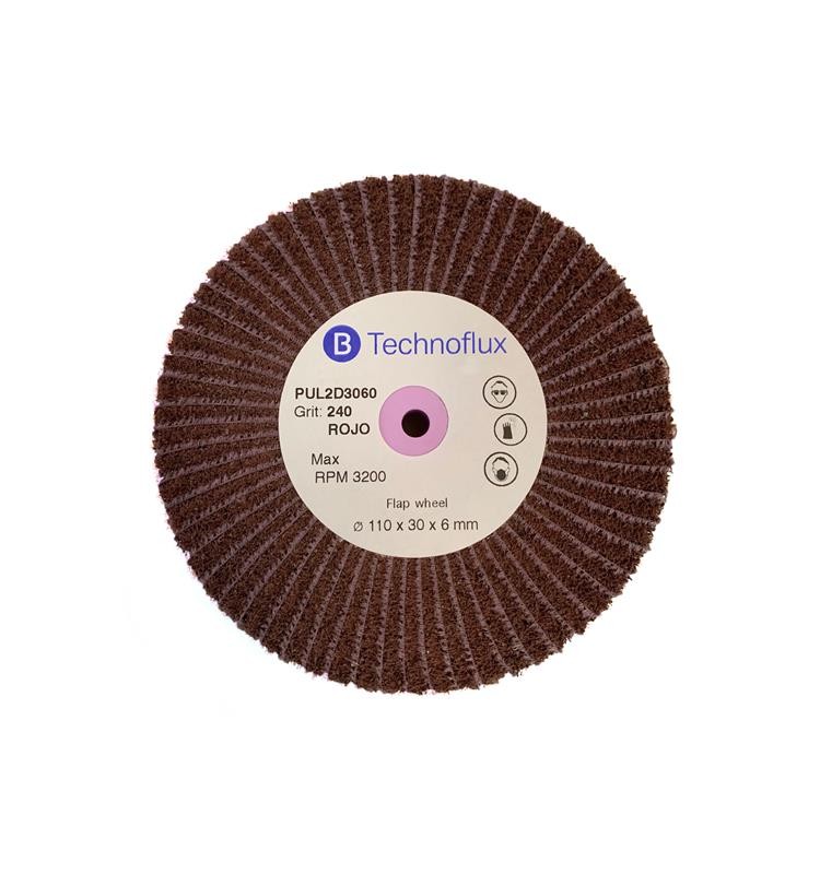 RED RADIAL DISCS 110x30 MIXED SCOTCH/SANDING GRIT 240