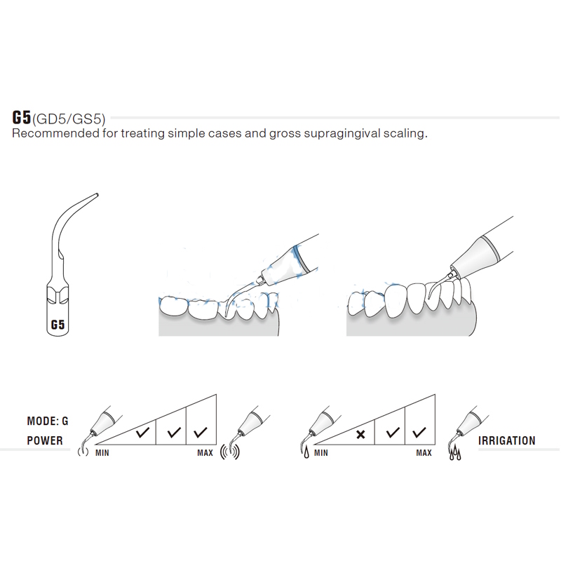 Woodpecker G5 ultrasonic tip compatible EMS | Prophylaxis