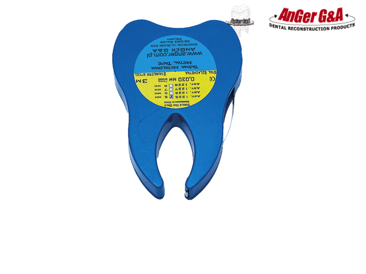 Refillable metal matrix - Thickness 0.03 mm, Width 7 mm