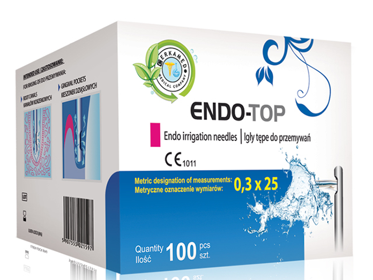 Endo-Top – Irrigation needles with side orifice 0.3 mm x 25 mm