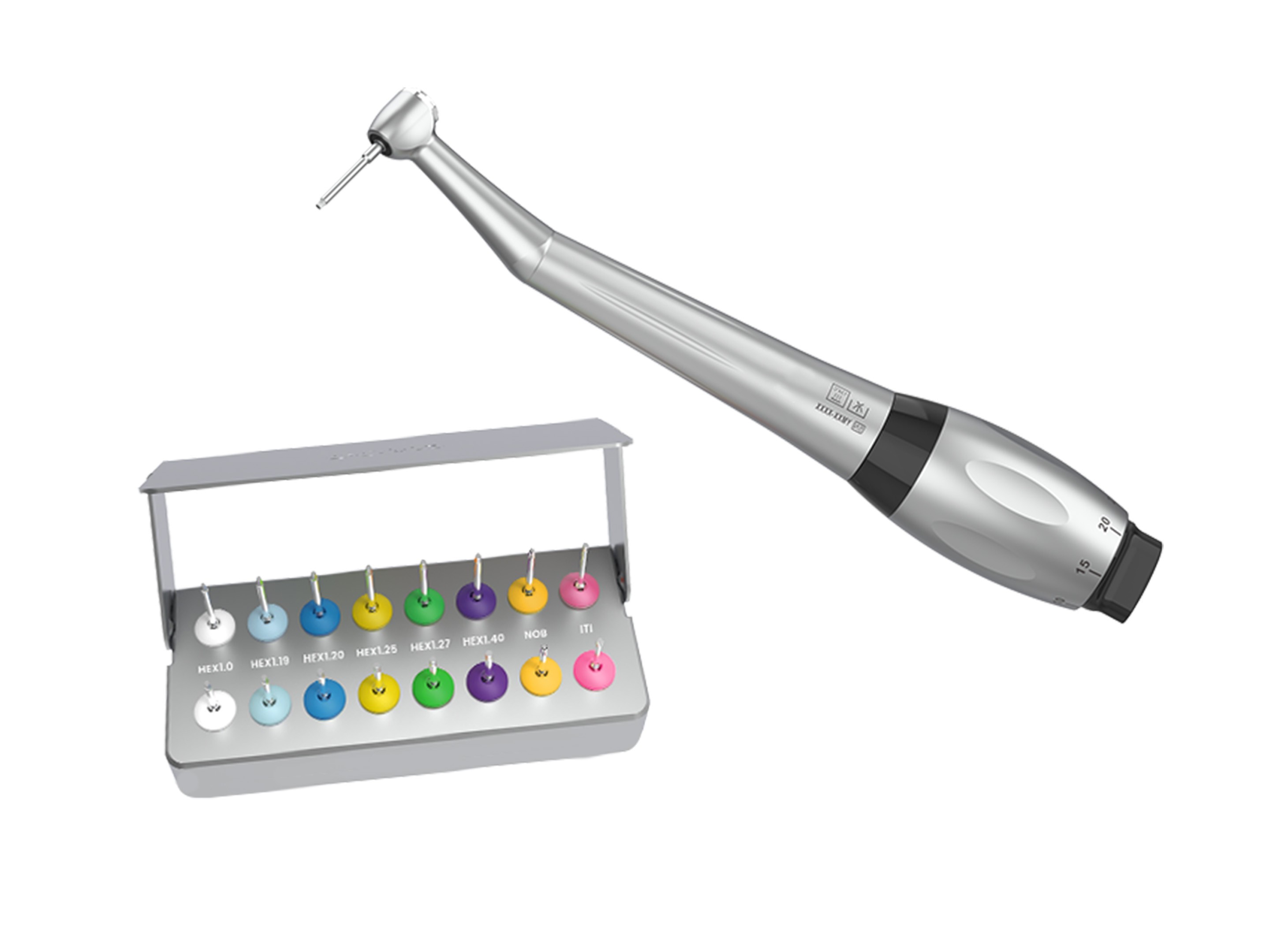 CONTRA ANGLE TORQUE TECHNOFLUX + WRENCH KIT