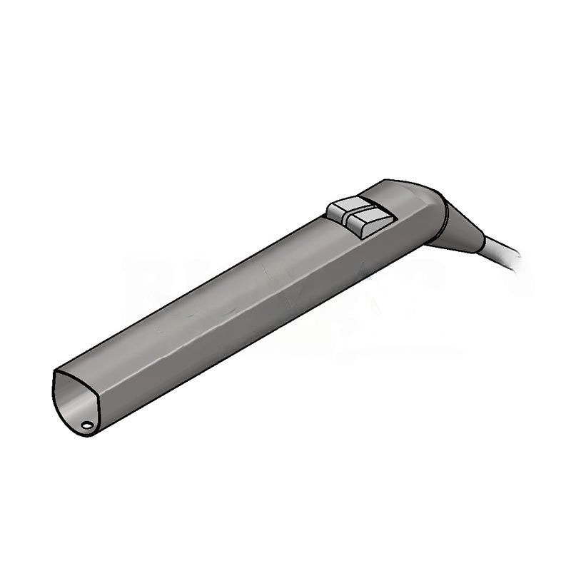 Luzzani Minilight steel syringe complete housing, angled