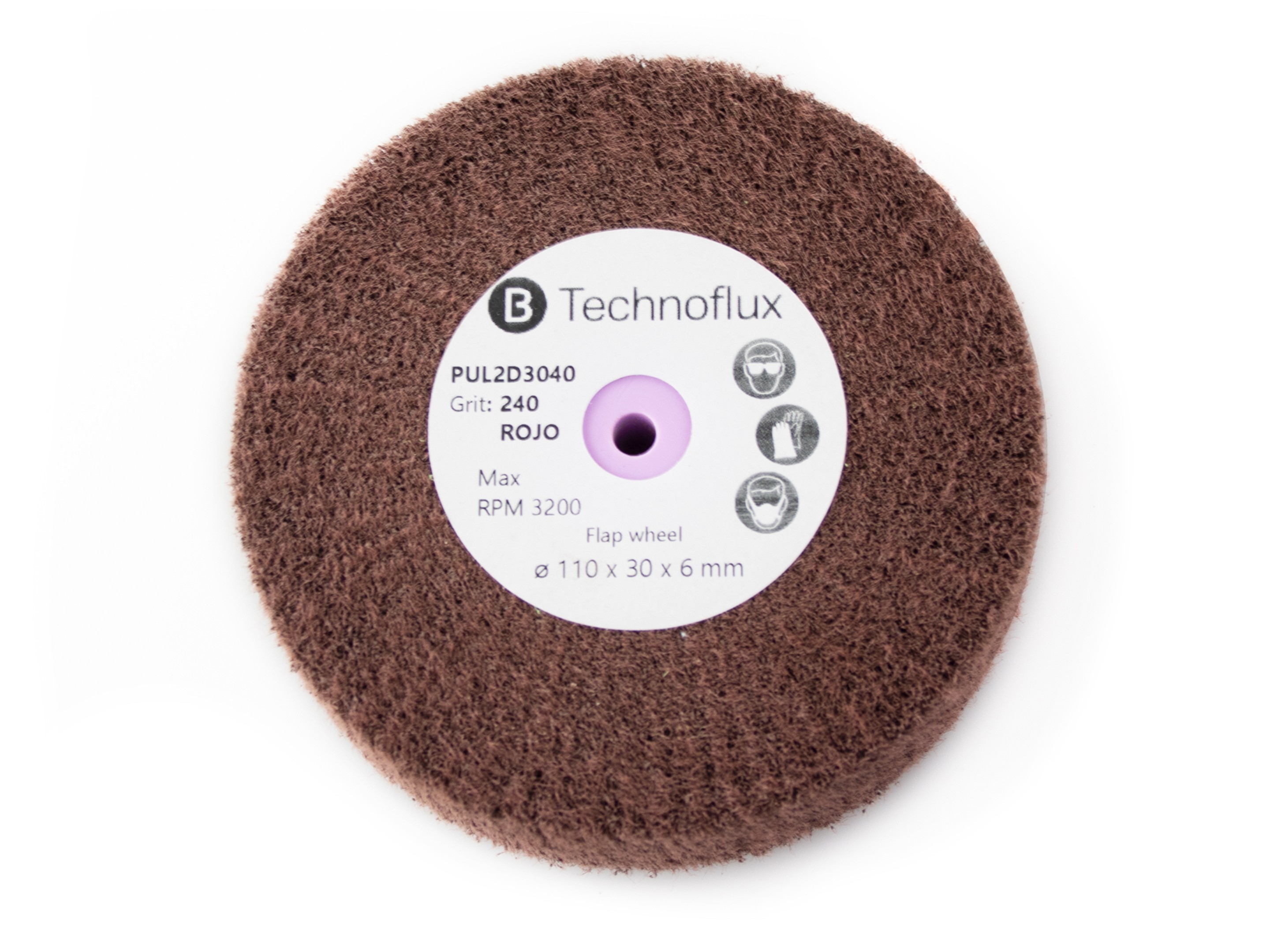 SCOTCH RED RADIAL DISCS  110x30 GRIT 240