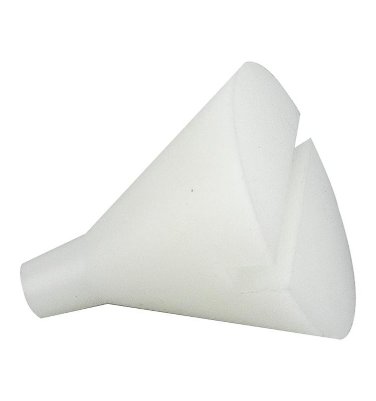 FUNNEL-TYPE CONES FOR CENTRIFUGE CASTING, WHITE COLOR