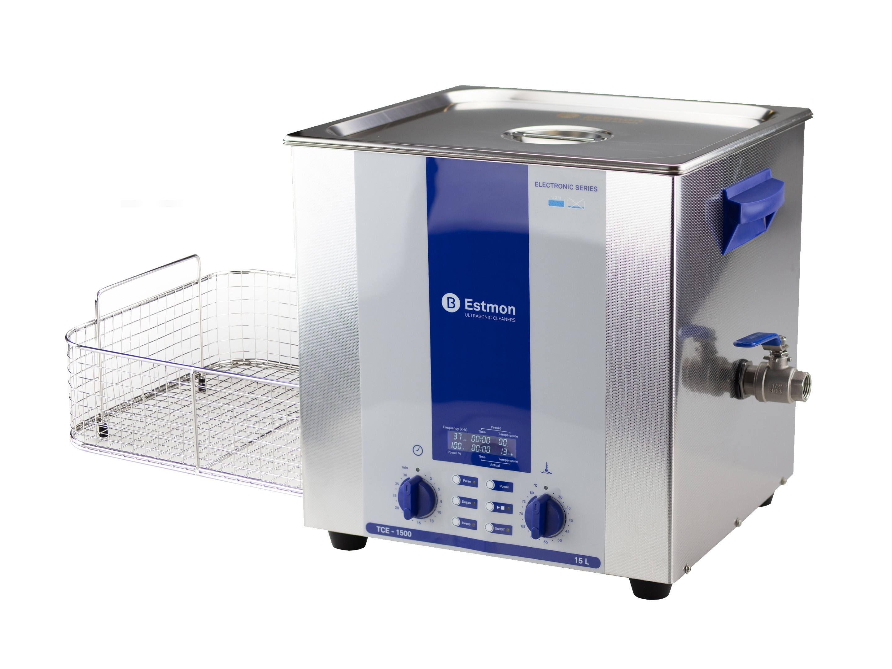 ULTRASOUND ESTMON ELECTRONIC SERIES MOD. TCE-1500 15 LITERS WITH BASKET
