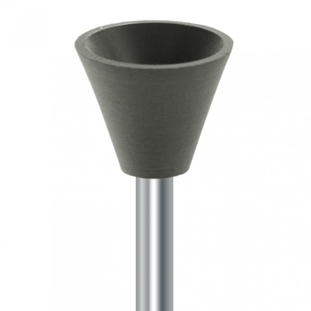 Amalgam polishers in coarse-grained cups for contra-angles