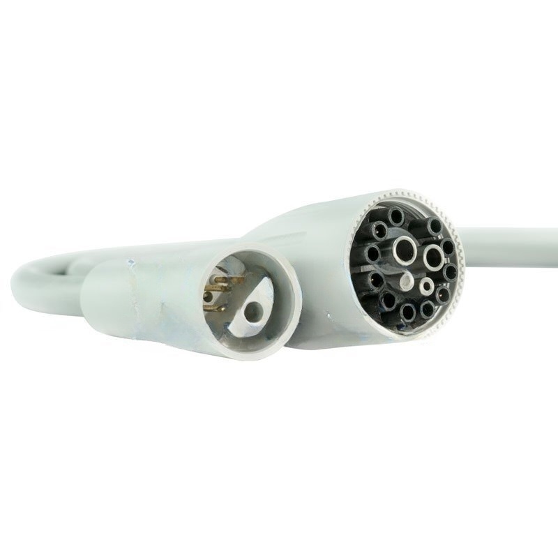 Hose For Ultrasound Satelec Newtron Without Light, CEFLA Connector, 120cm, ∅7mm, Dark Grey