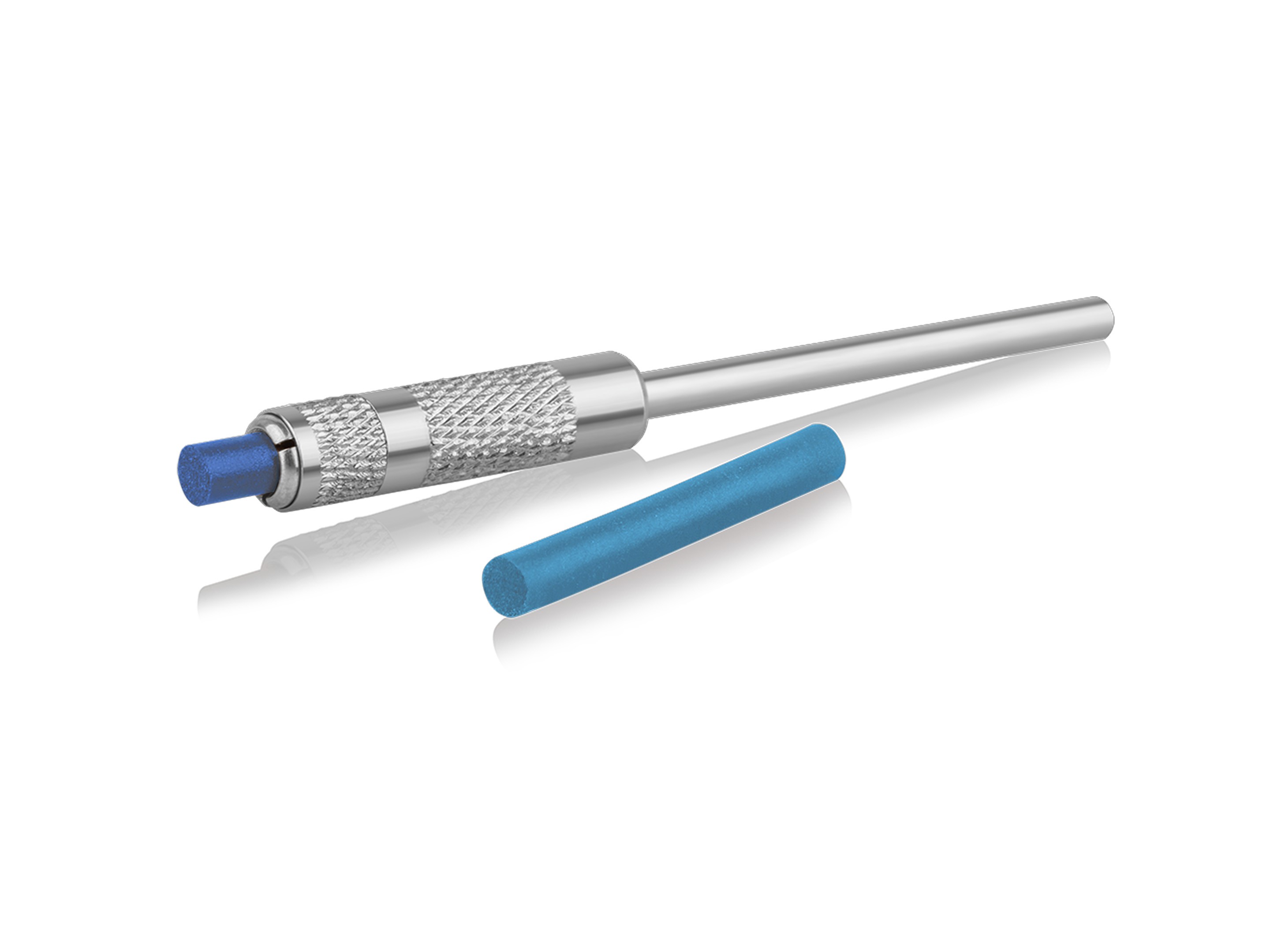BLUE SILICONE PINS CYLINDER 1x10 mm. VERY COARSE GRIT EVE (4351)