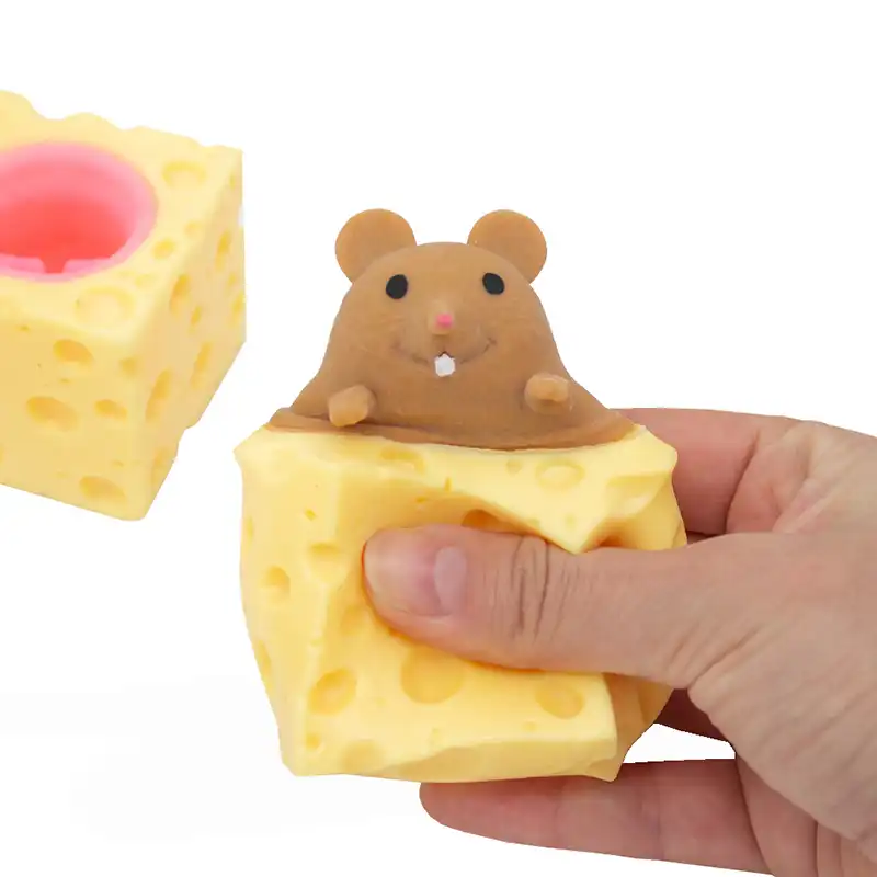 Stress reliever mouse with cheese Bader