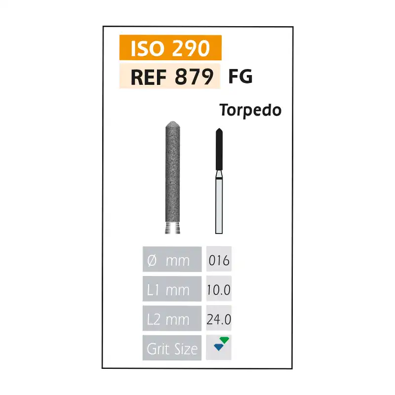 Diamond Burs FG ISO 879-314-534-016 Green Bader