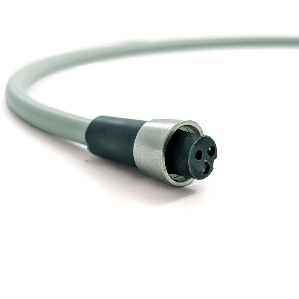 Ultrasound hose for Mectron and Bien Air Powercare without light, open end, 200 cm, ∅9 mm, dark gray