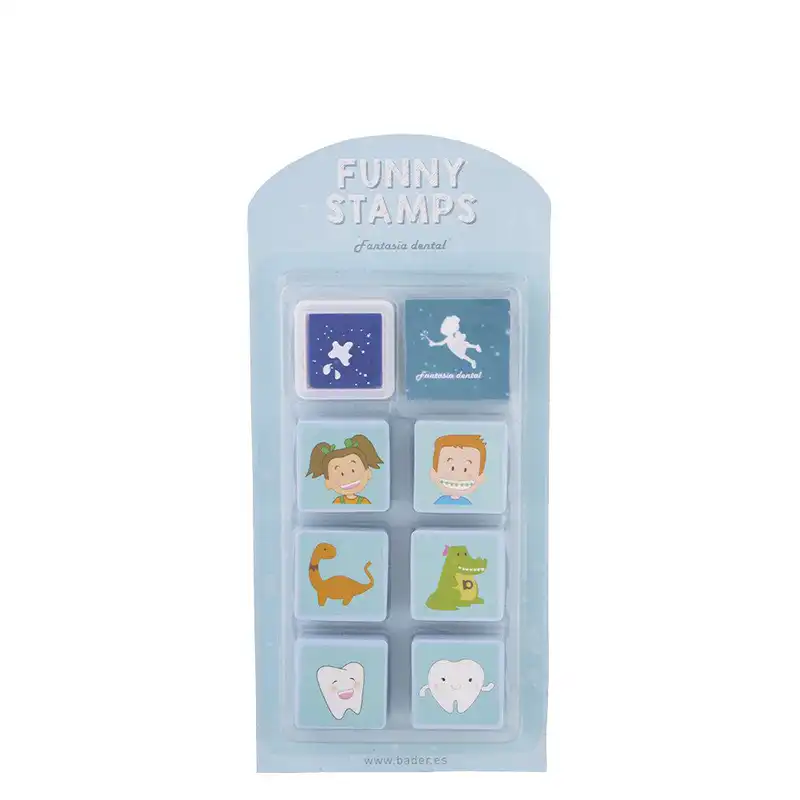 Stamp set with ink - Funny Stamps Bader