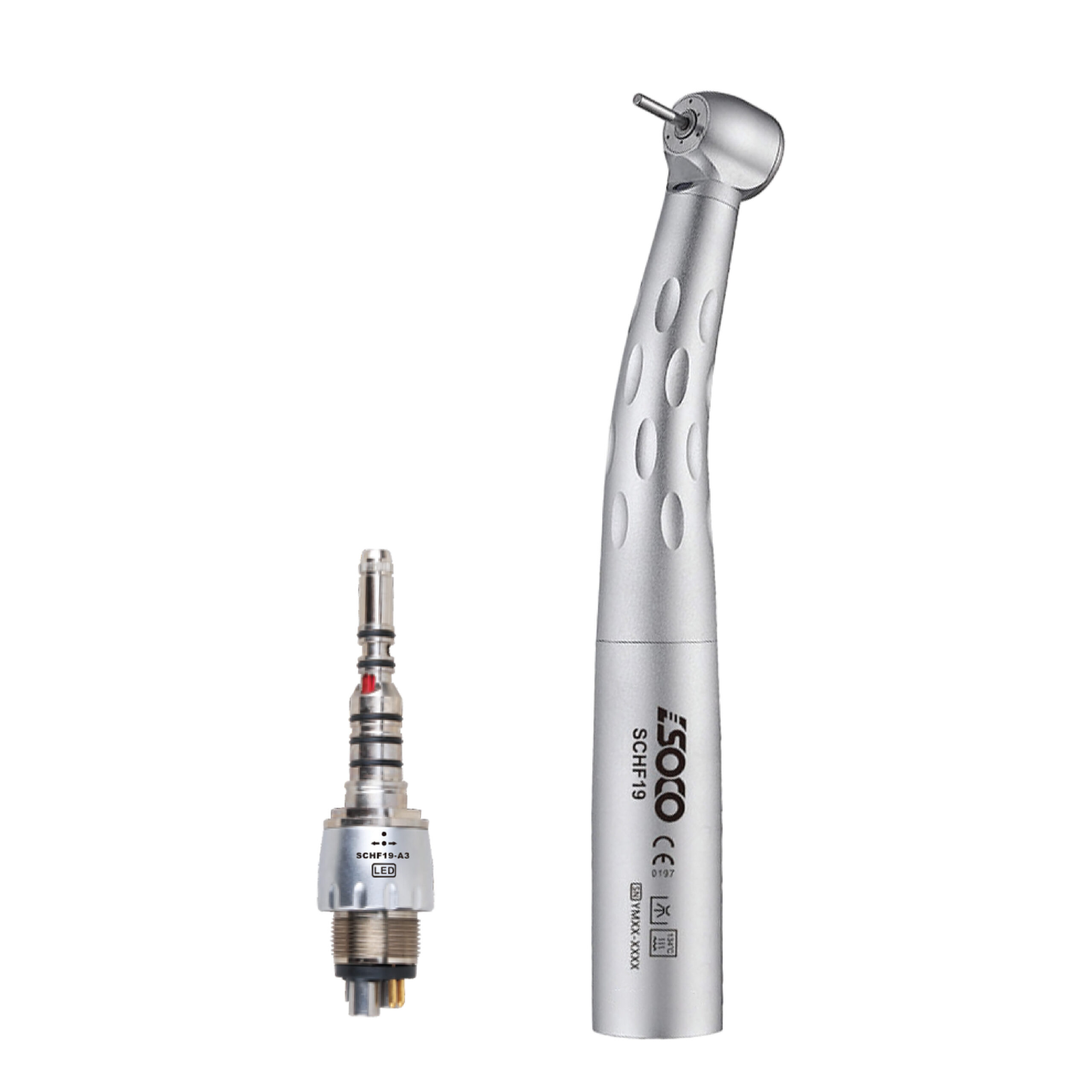 Turbine F19GK1-TPQ, 3 sprayers, LED light, coupling compatible with Kavo Multiflex