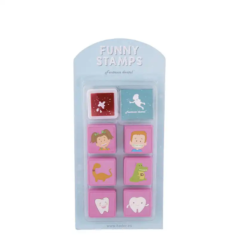 Stamp set with ink - Funny Stamps Bader