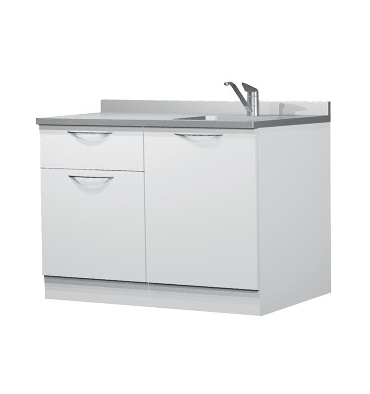 METAL AUX. FURNITURE SET ZILFOR, ON STAINLESS STEEL WITH TAP AND SINK