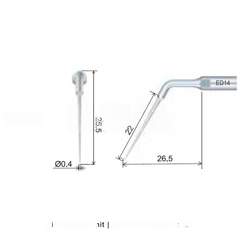 Ultrasonic tip Woodpecker ED14 compatible with Satelec | Endo