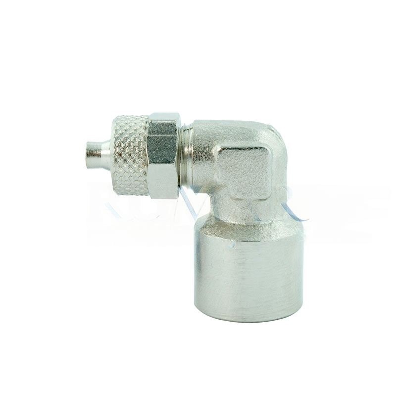 Fixed elbow fitting, female 1/4″ x 6 mm | 5 pcs.