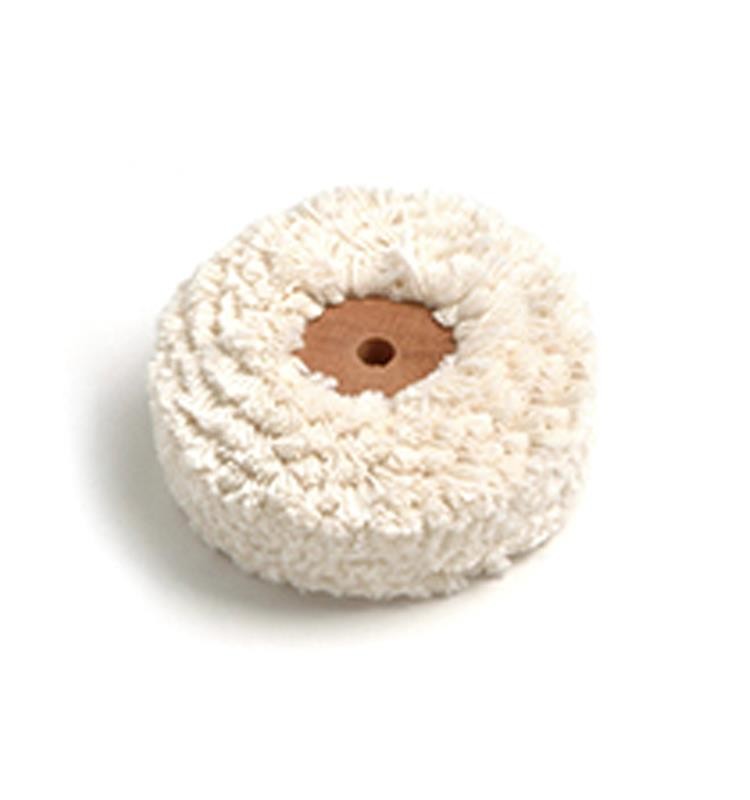 COTTON BUFFING WHEEL HATHO WOOD CENTER 80x27 mm. MOD. 156