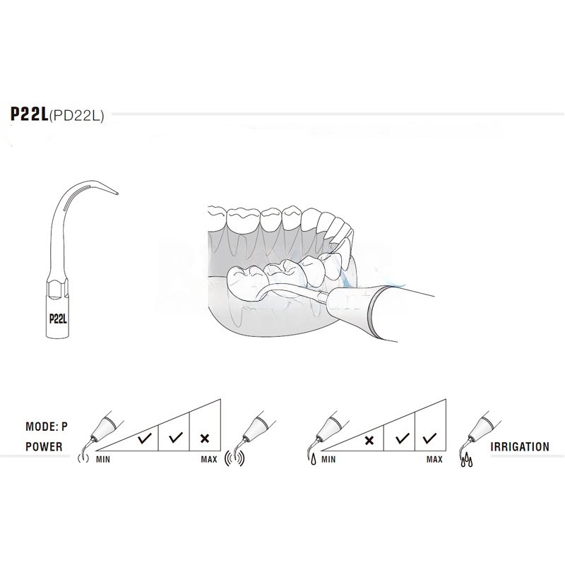 Woodpecker P22L Tip for EMS, Perio