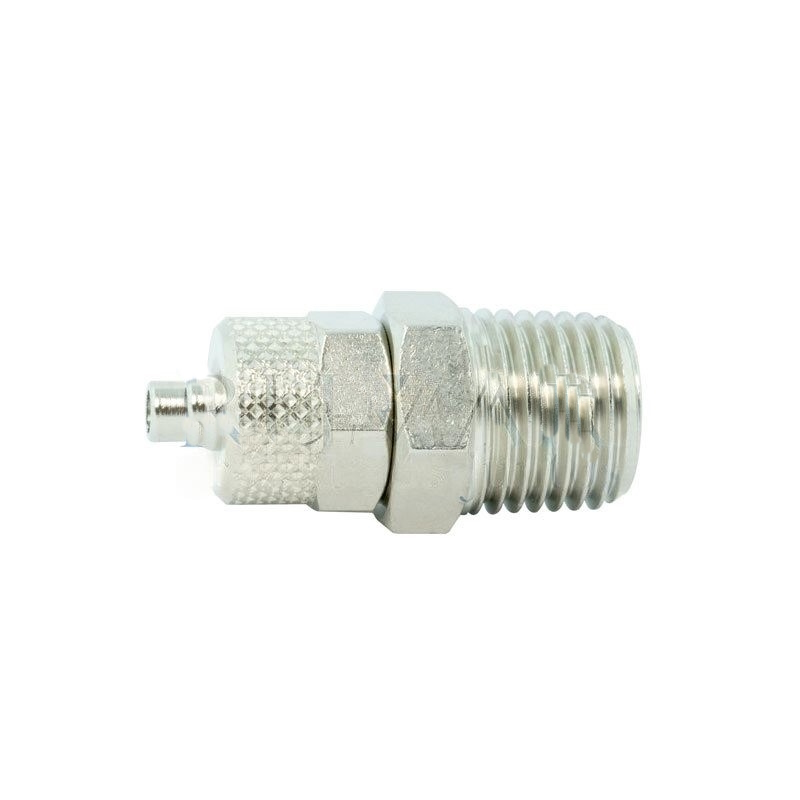 1/4″ X 8 Mm Male Conical Straight Fitting | 5 Pcs.