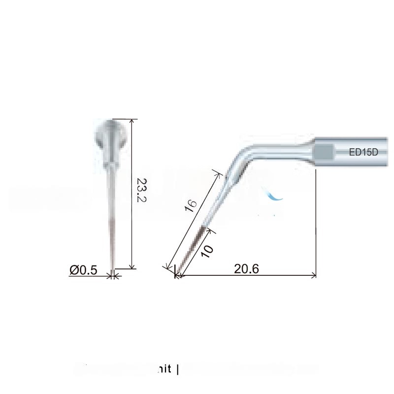 Woodpecker ED15D ultrasonic tip compatible with Satelec | Endo Diamond