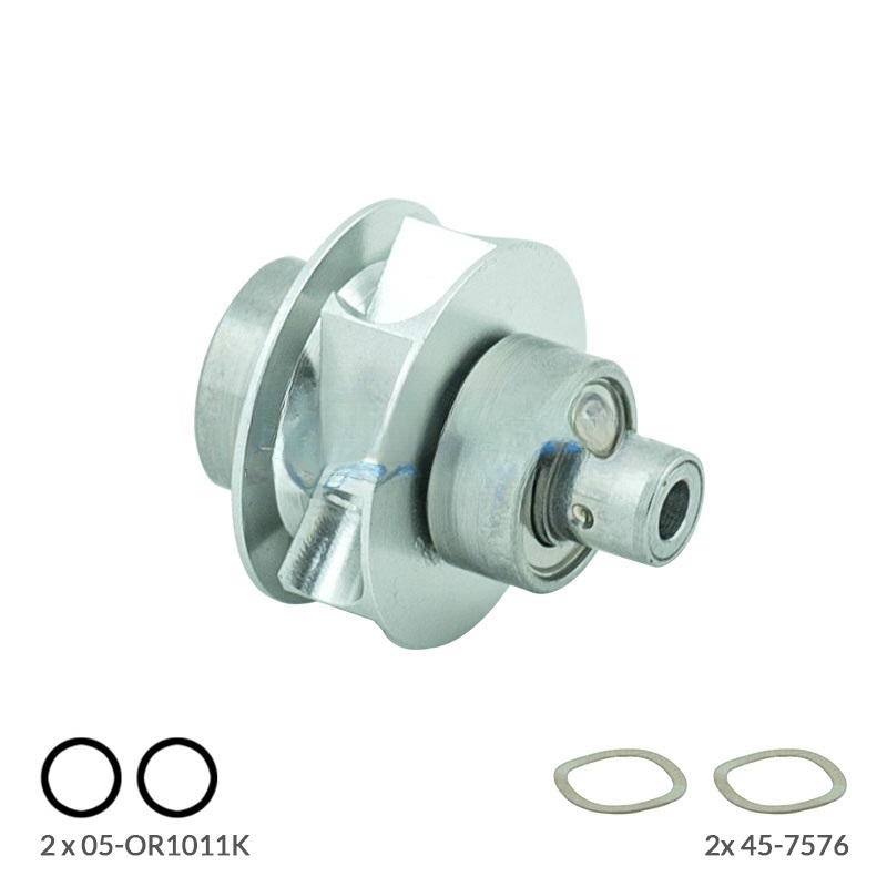 Rotor compatible with KaVo SMARTtorque 619L, 619C and 609C, Faro MT02 / L turbine