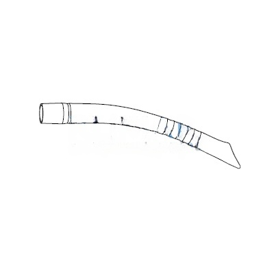 Dürr universal Petito suction cannula, 11mm, grey, 5 pcs