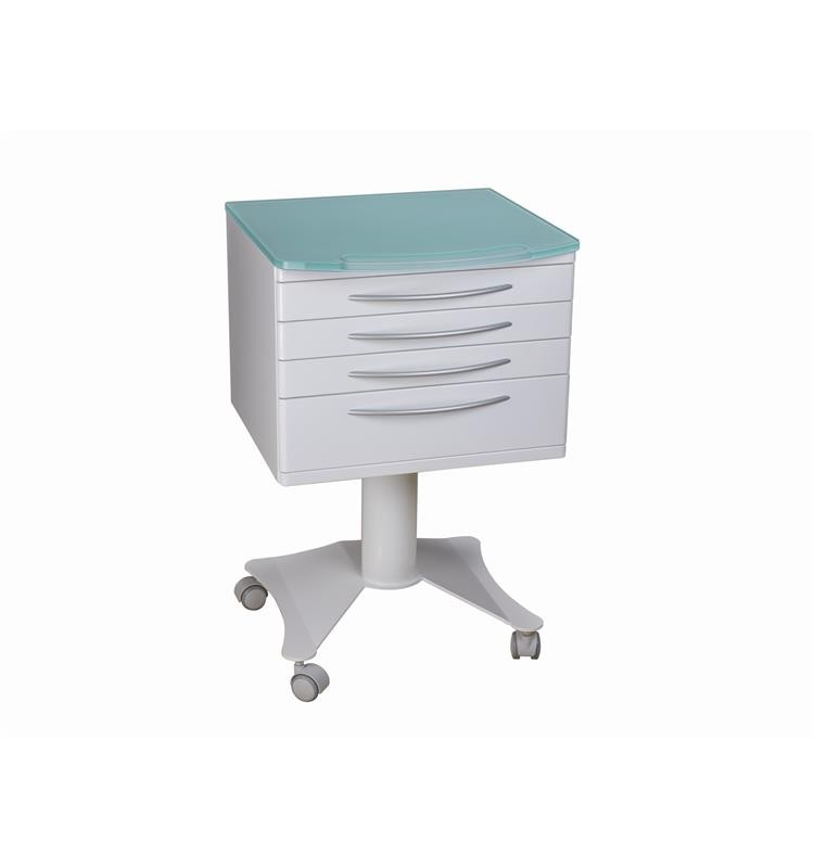 Mobile Trolley RC4Z-Glass with Glass Worktop