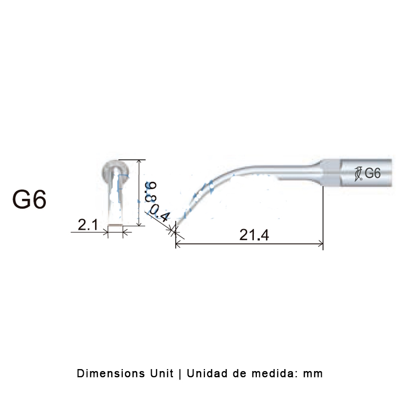 Woodpecker G6 ultrasonic tip compatible EMS | Prophylaxis