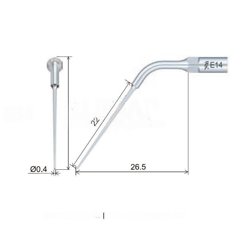 Woodpecker E14 ultrasonic tip compatible with EMS | Endo