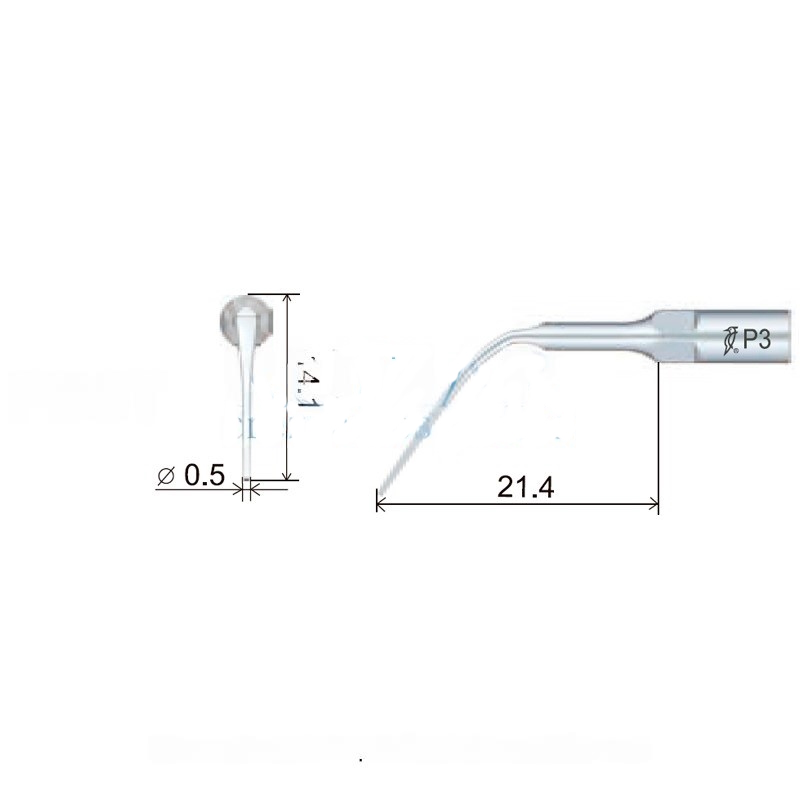 Woodpecker PD3T ultrasonic tip compatible with Satelec | Perio, Titanium Treatment