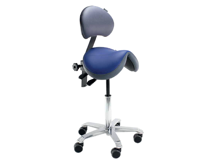 Saddle Stool Score Saddle – Jumper with backrest (with tilting mechanism, two-tone)