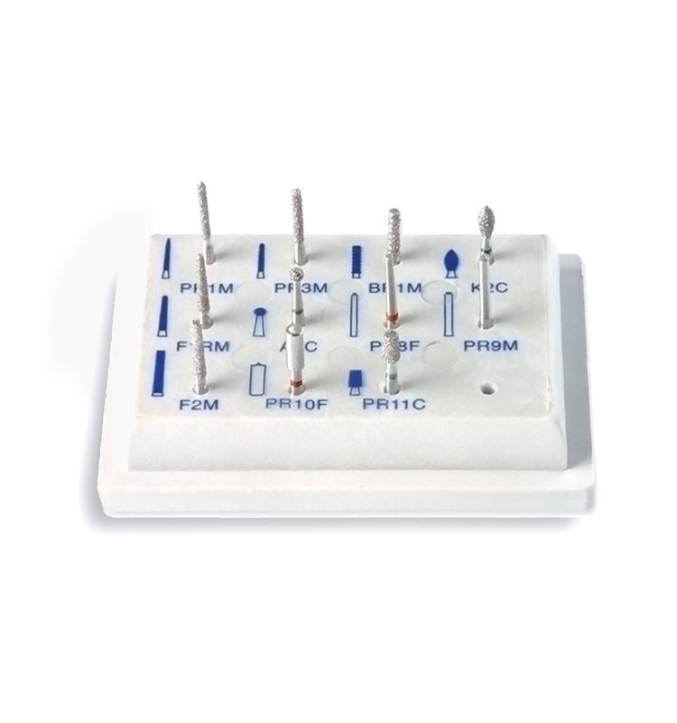 KIT "CROWN PREPARATION" 11 BURS FOR PREPARATION