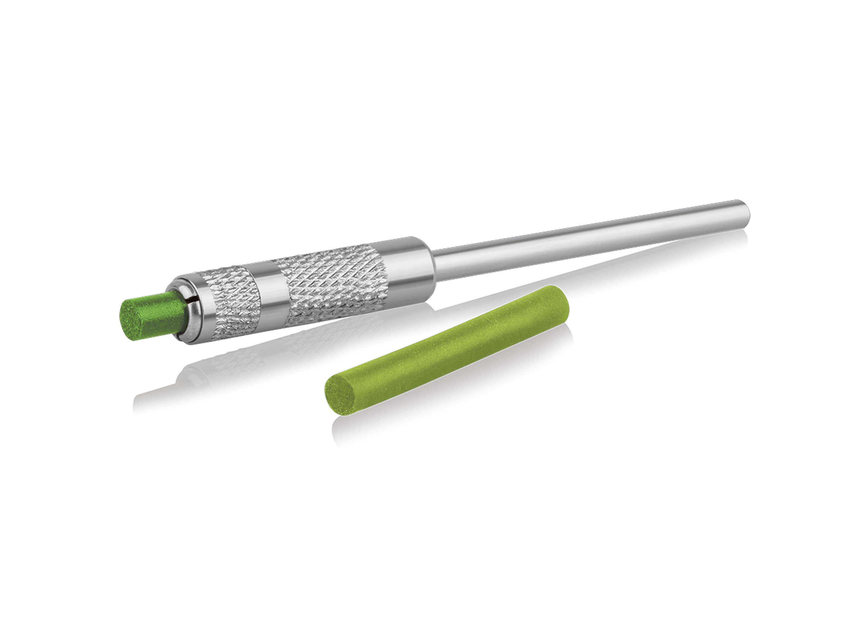 GREEN SILICONE PIN CYLINDERS 3x23 mm. FINE GRAIN EVE (4383)