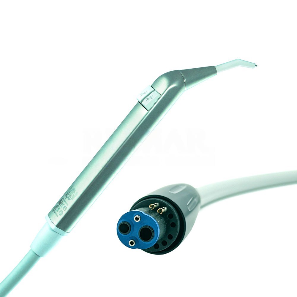 Luzzani Minilight Angled 3F Steel Syringe, Planmeca Connector, 100cm, Light Grey