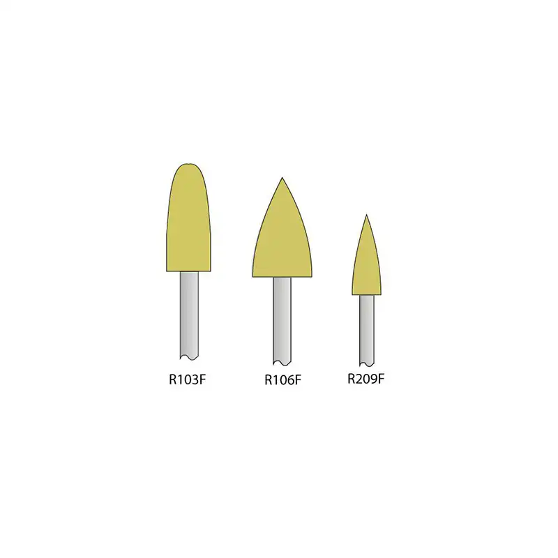 Fine Yellow Bullet Fine Polisher ISO 658.104.243.504.060 Bader