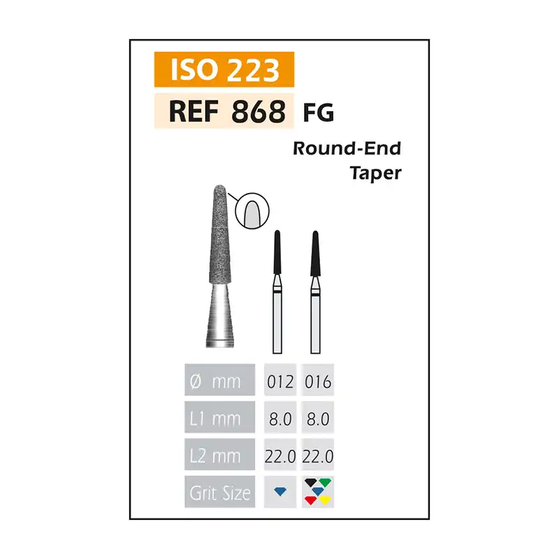 Diamond Burs FG ISO 868-314-514-016 Red Bader