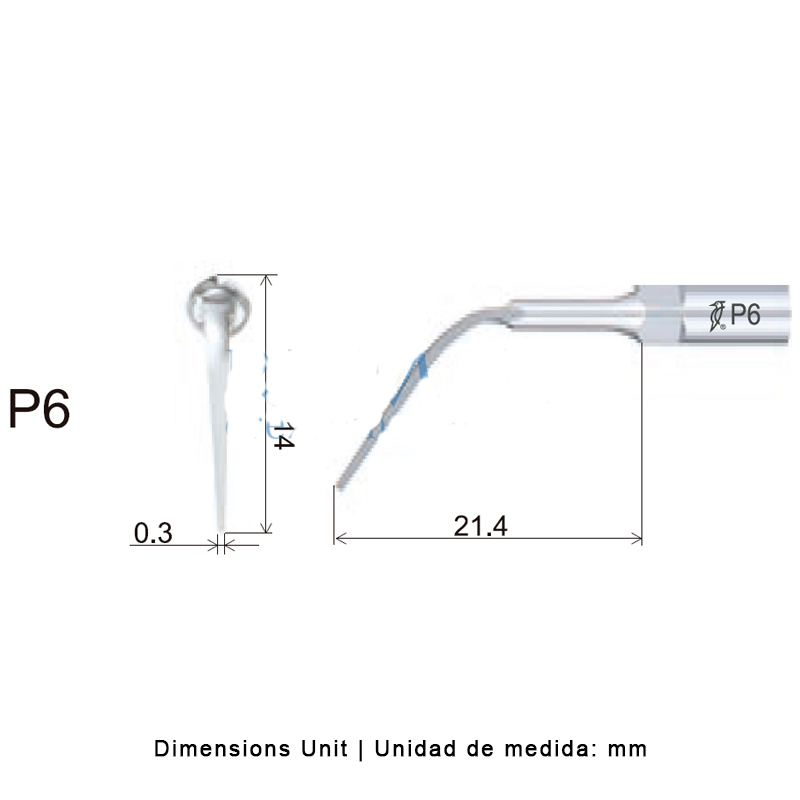 Woodpecker P6 Ultrasonic Tip Compatible EMS | Perio