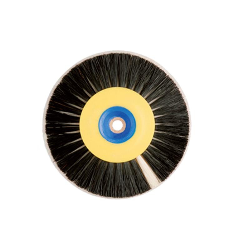 HATHO BRUSH 80 mm. 2 ROWS BLACK BRISTLE+2 ROWS FELT MOD. 6380