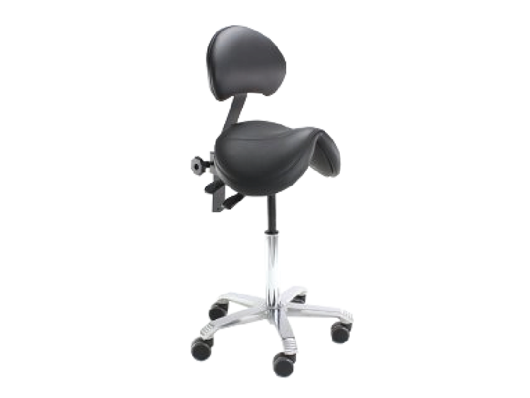 Saddle Stool Score Saddle – Jumper with backrest (with tilt mechanism, one color)