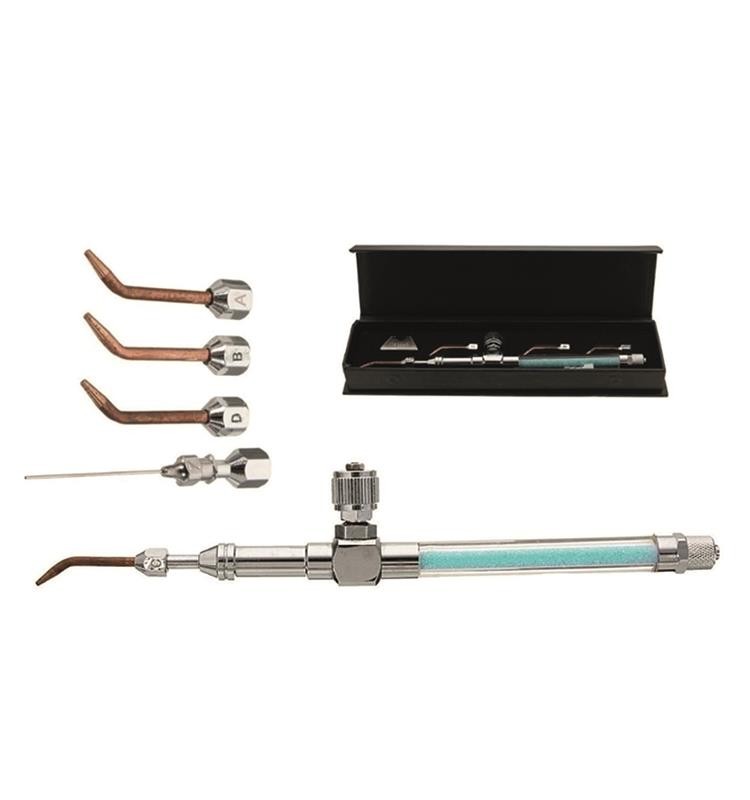 ADJUSTABLE OXYHYDROGEN SOLDERING TRANSPARENT TORCH WITH 5 NOZZLES