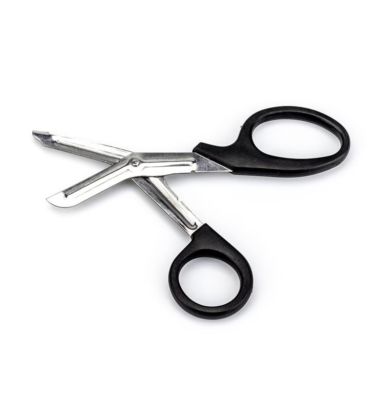 SCISSORS FOR CUTTING CLOTHING AND HARD MATERIALS