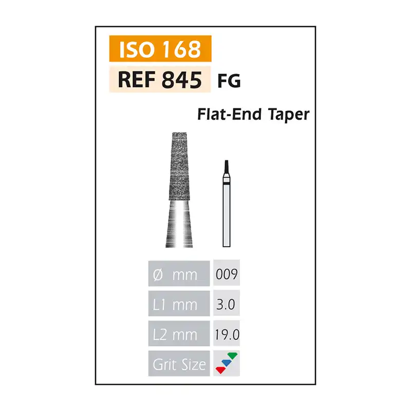 Diamond Burs FG ISO 845-314-514-009 Red Bader