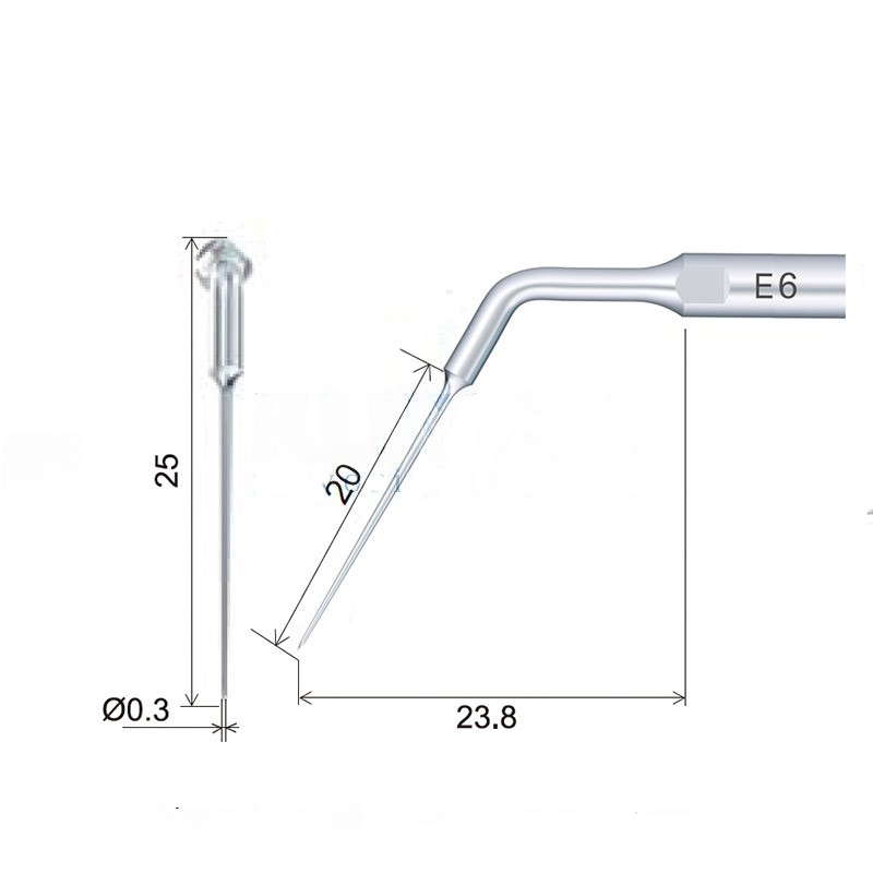 Ultrasonic tip Woodpecker E6 compatible with EMS | Endo