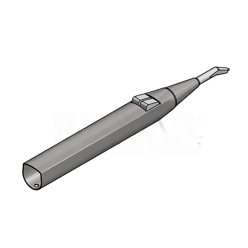 Luzzani Minilight steel syringe complete housing, straight