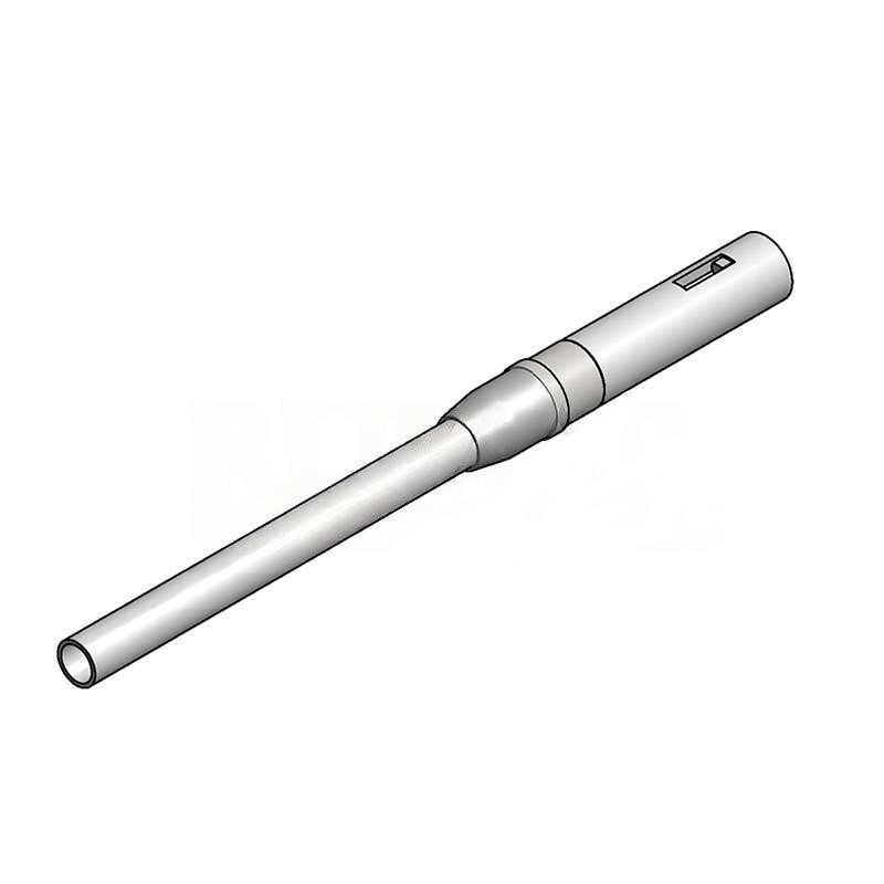 Complete hose syringe Luzzani Minimate 3F steel, 170cm, grey