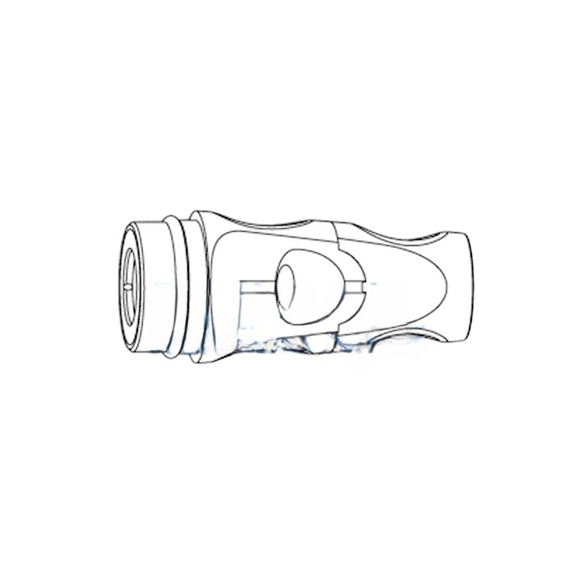 Dürr suction terminal for thick hose 68-38017